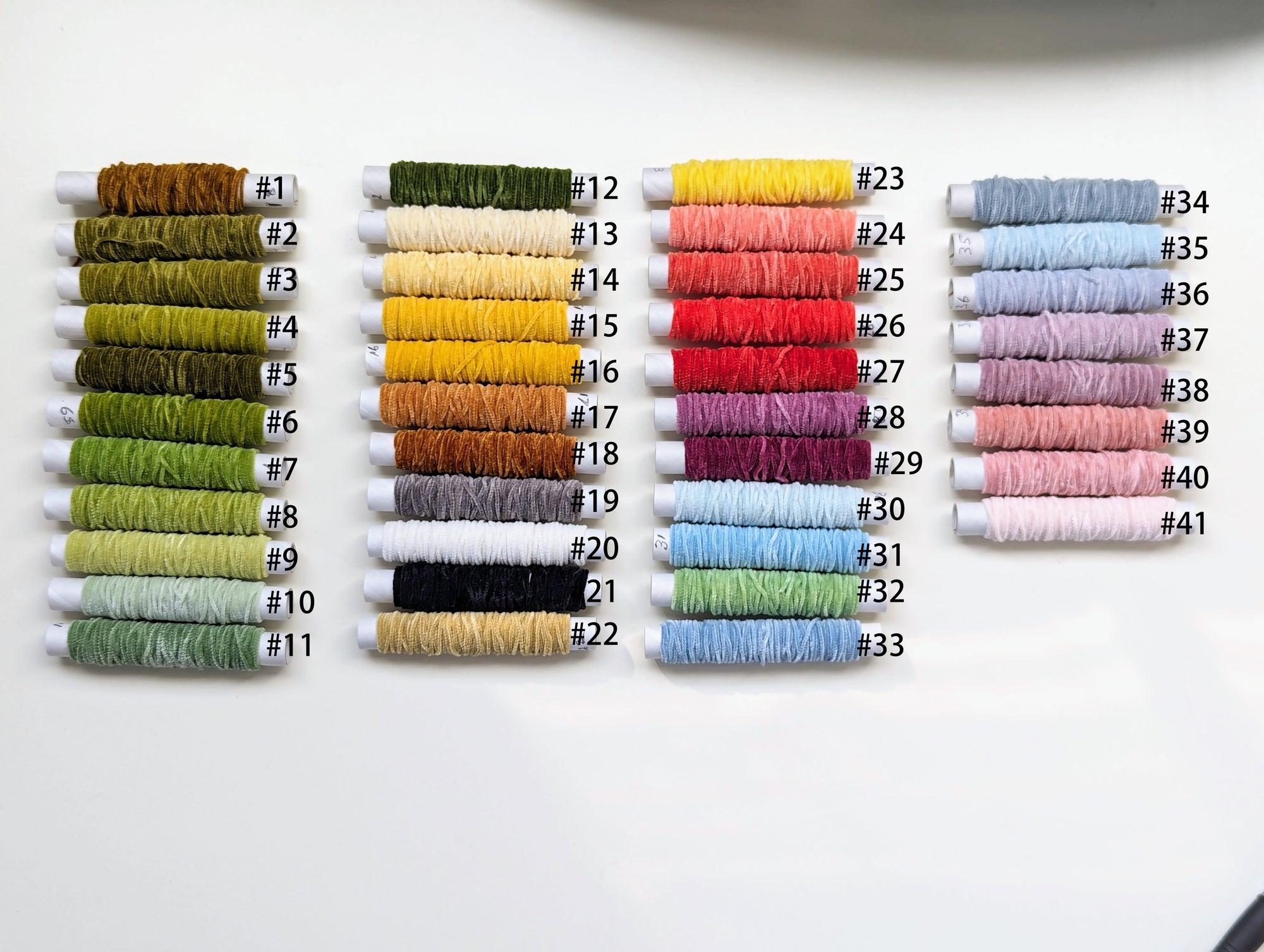 Japanese Ultra Fine 100% Silk Chenille Thread